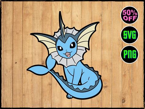 Vaporeon Svg Vaporeon Png Pokemon Cricut Vector Bundle Etsy