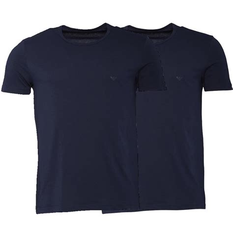 Buy Emporio Armani Mens Two Pack T Shirt Navy Navy