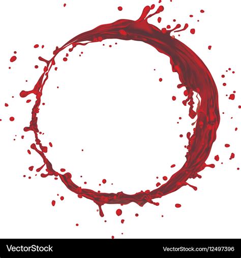 Wine splash circle Royalty Free Vector Image - VectorStock