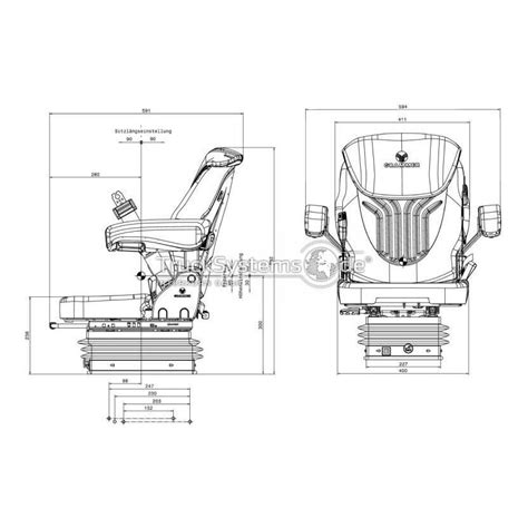 GRAMMER Traktor Sitz Compacto Comfort S Luftgefedert NEW 1289043