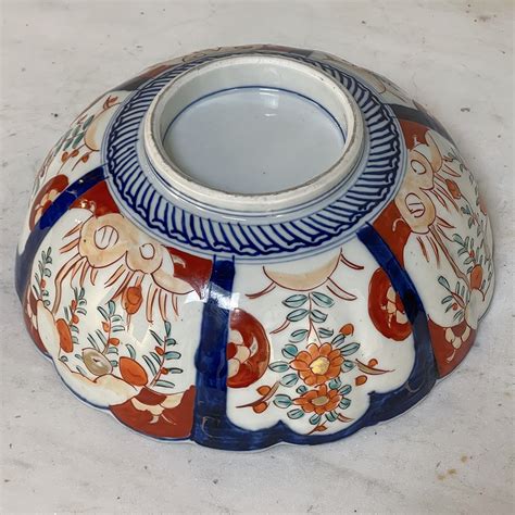 19th Century Imari Hand Painted Serving Bowl