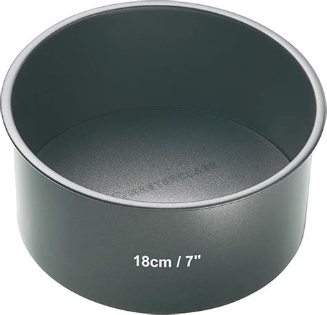 Masterclass Kcmchb11 18 Cm Deep Cake Tin With Pfoa Non Stick And Loose Bottom 1 Mm Carbon Steel