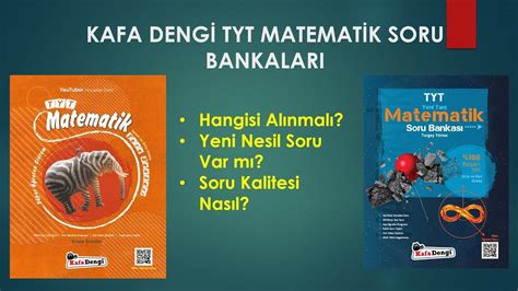 Kafa Dengi Tyt Matematik Soru Bankalar D Zey D Zey Nceleme Youtube