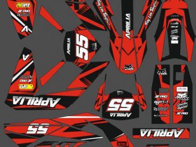 Kit déco Aprilia RX SX 50cc 2006 2017 Kitdeco moto fr