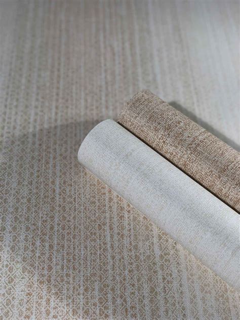 Tapete Vlies Textil Design Einfarbig Braun Beige 32674