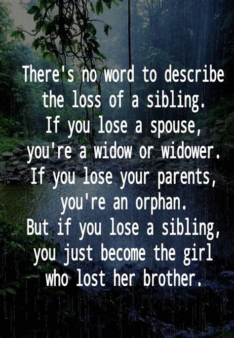 Losing A Sibling Quotes - ShortQuotes.cc