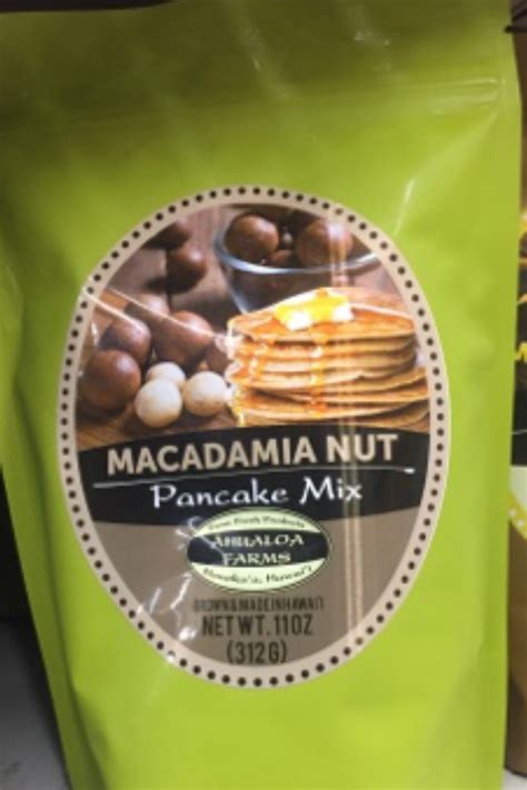 Hawaiian Macadamia Nut Pancake Mix 11 Oz Bag Ahualoa Farms