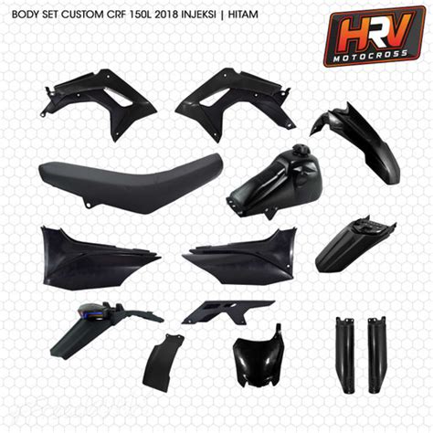 Jual Body Trail Set HRV CRF 150 L Injeksi Pnp CRF 150L Hitam Kab