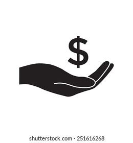 Money Hand Vector Icon Stock Vector (Royalty Free) 251616268 | Shutterstock