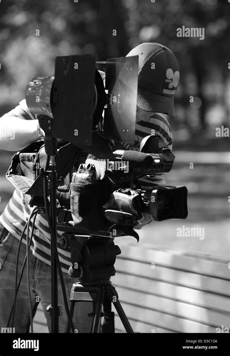 Cameraman Camera Man Black And White Stock Photos And Images Alamy