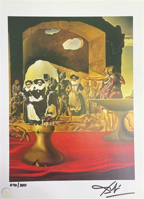 Salvador Dali Slave Market Original Hand Signed Print With Coa