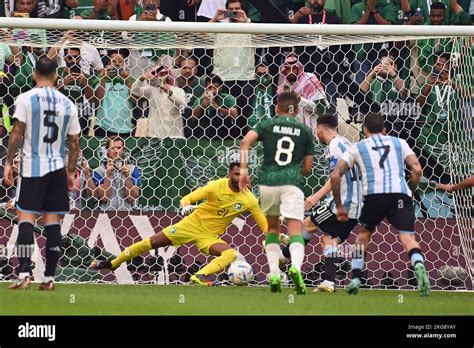 Doha Katar 22nd Nov 2022 Goal Lionel MESSI ARG By Penalty Kick To