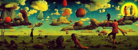 Surreal Colorful Psychedelic Clouds Concept Art Stable Diffusion