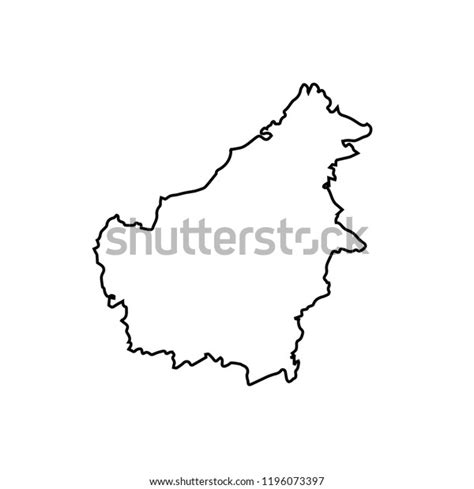 Vektor Stok Map Kalimantan Borneo (Tanpa Royalti) 1196073397 | Shutterstock