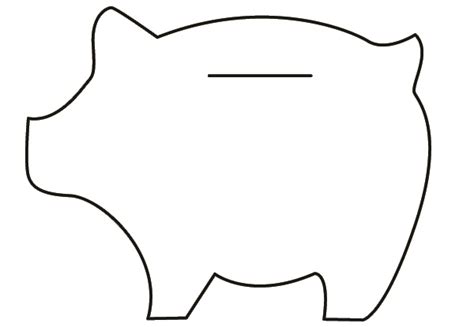 Piggy Bank Template - Cliparts.co