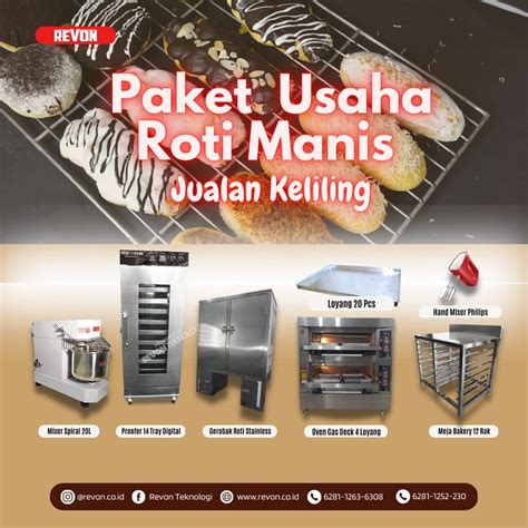 Paket Usaha Roti Manis Jualan Keliling Revon