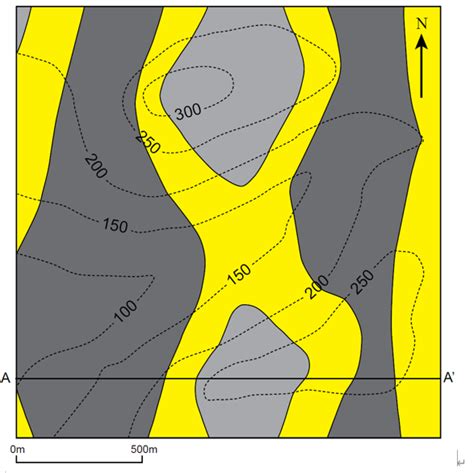 Solved Draw Structure Contours For Each Geological Interface Chegg