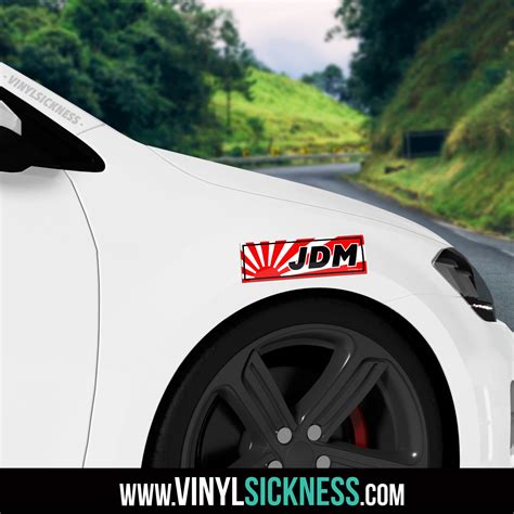 Jdm Rising Sun Slap • Jdm Digital Printed Stickers • Vinyl Sickness