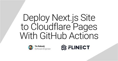 Deploy Next Js Site To Cloudflare Pages With Github Actions