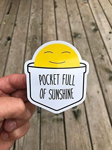 Amazon Pocket Full Of Sunshine Sticker Laptop Sticker Water