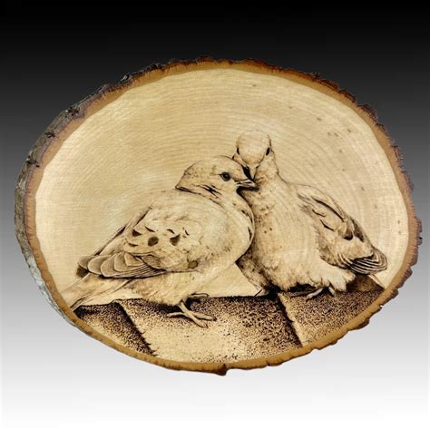 Dove Pyrography League Of Nh Craftsmen