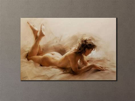 Modern Naked Canvas Prints Nude Painting Art Wall Hanging House Gift İdeas Erotic Bedroom