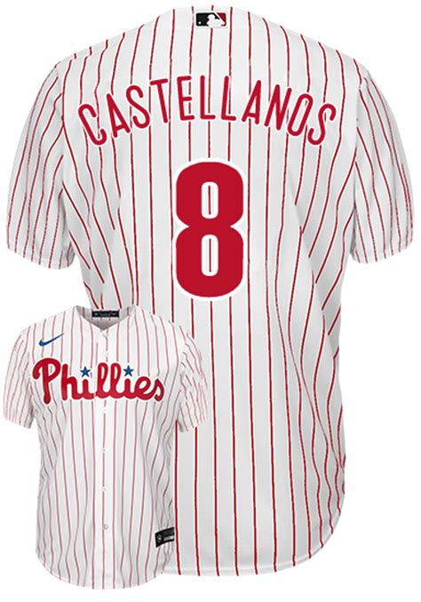 Nick Castellanos Youth Jersey - Philadelphia Phillies Replica Kids Home ...