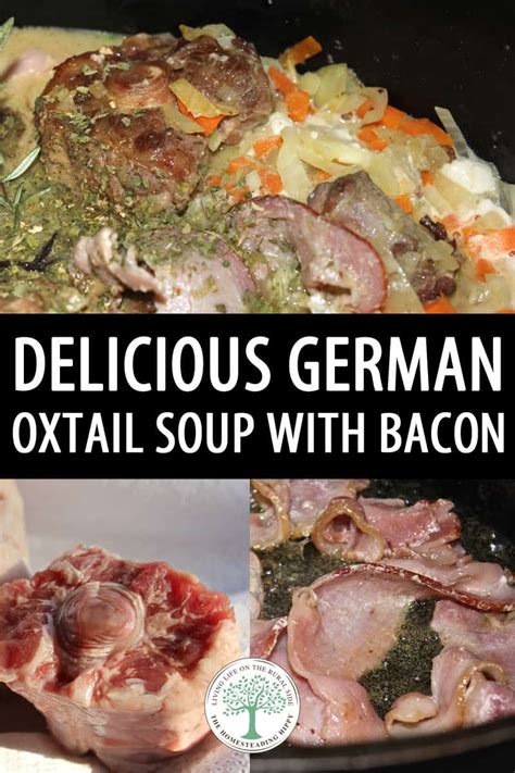 Delicious German Oxtail Soup With Bacon