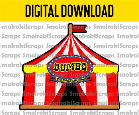 Dumbo's Circus Tent SVG - Etsy