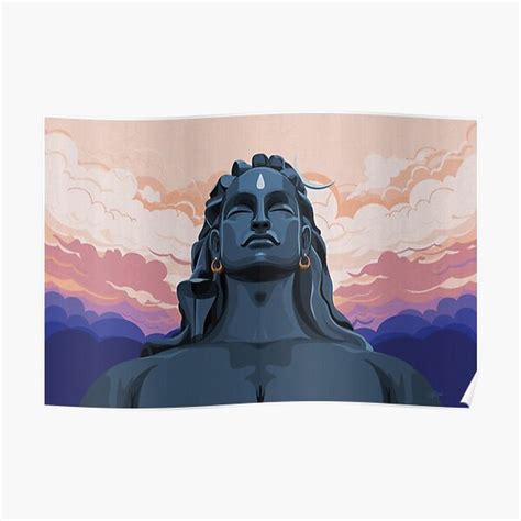 Adiyogi Shiva The Source Of Yoga Meditation Premium Matte Vertical