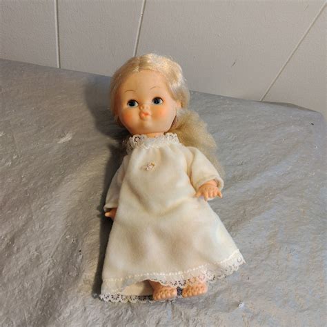 8 25 Vintage Hong Kong Doll Blue Eyes Blonde Hair Doll Etsy