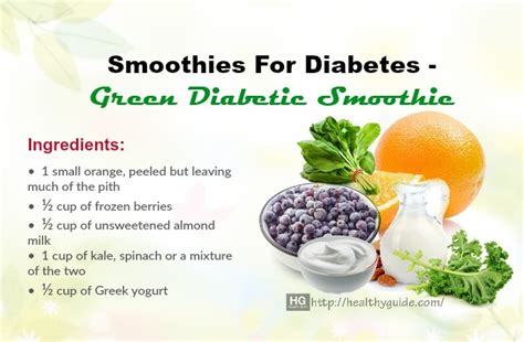 Healthy Smoothies For Diabetics There Are Even Some Recommended Superfoods That Are Particularly