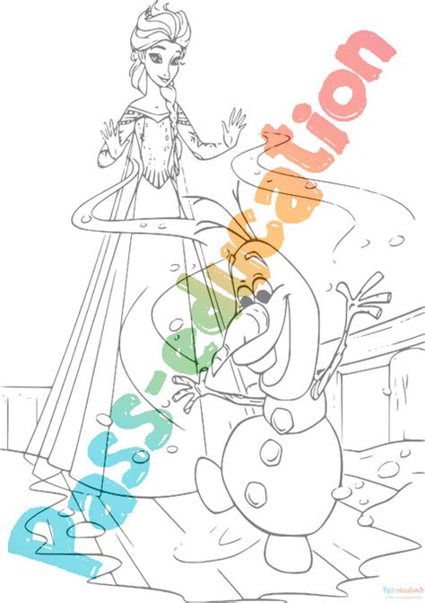 Coloriage gratuit d olaf à imprimer activité ludique et créative pour