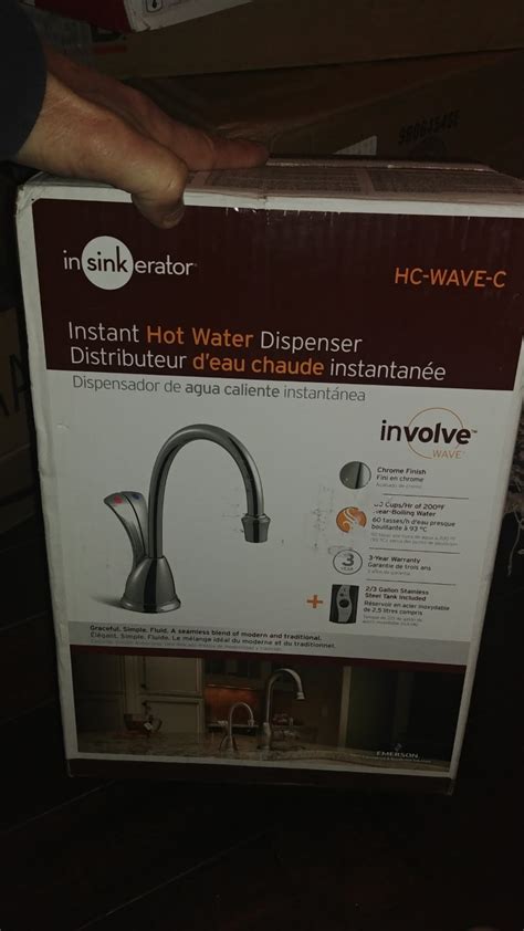Insinkerator HC WAVEC SS Involve HC Wave 2 Handle Instant Hot And Cold Water Dispenser System In