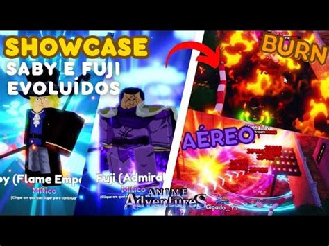 Saby E Fuji Evolu Dos Showcase No Anime Adventures Roblox Youtube