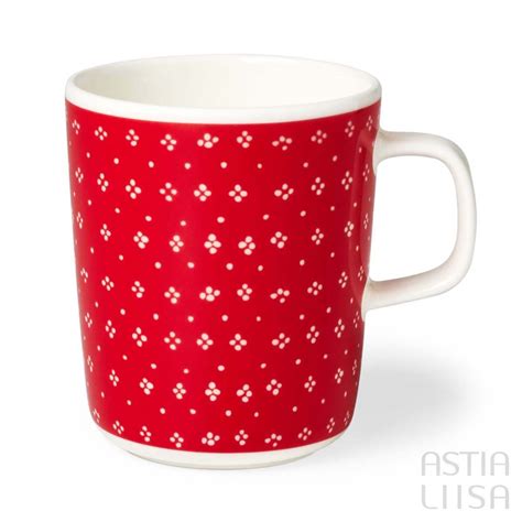 Marimekko Oiva Muija Red Mug Dl Second Hand Astialiisa Online