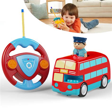 RC Bus School Bus Toy-Remote Control Car for Toddlers, Christmas Gift ...