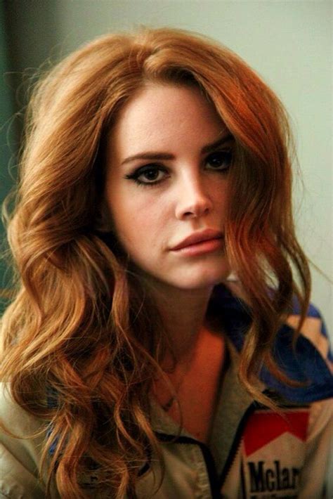 Lana Del Rey Cabelo Médio Feminino Cabelo Ruivo Cabelo