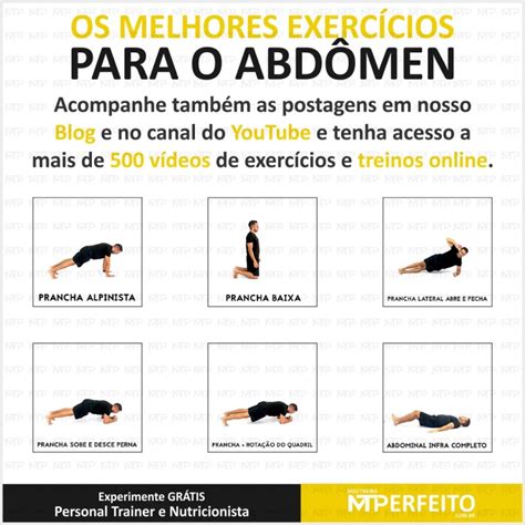 Confira Os Melhores Exercícios Para Definir A Barriga Meu Treino Perfeito