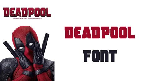 Deadpool Font Fonts Max