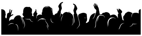 Crowd Silhouette Vector Art, Icons, and Graphics for Free Download