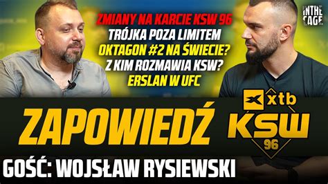 Wojsław RYSIEWSKI ile walk na KSW 96 Zmiany na karcie OKTAGON 2