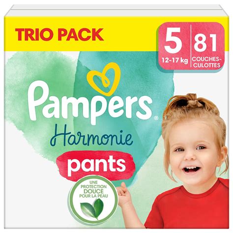 Couches Culottes Harmonie Taille 5 12Kg 17Kg PAMPERS Le Paquet De 81