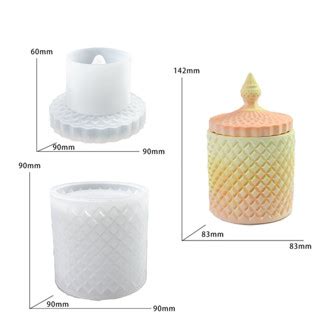 Creative DIY Gypsum Candle Cup Mold Aroma Candle Holder Silicone Mould