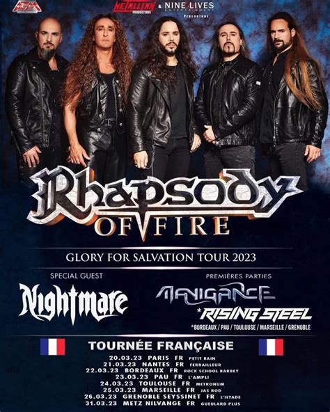 Event Rhapsody Of Fire - 22/03/2023 - Bordeaux - Rock School Barbey - France