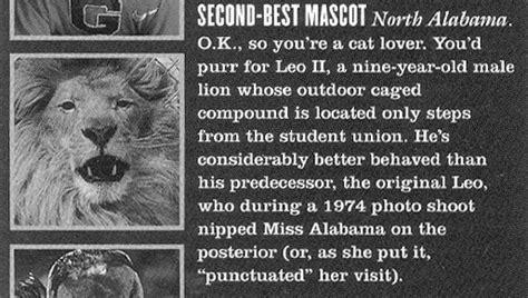 History Of Our Live Mascots University Of North Alabama