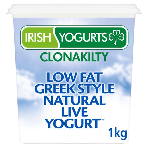 Irish Yogurts Clonakilty Low Fat Greek Style Natural Live Yogurt 1kg