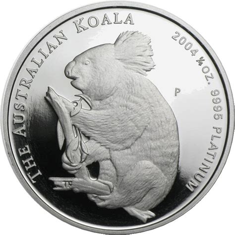 Dollars Elizabeth Ii Th Portrait Koala Platinum Australia