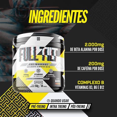 Kit Pré Treino Full Tilt Atlas Creatina 90g Frete grátis