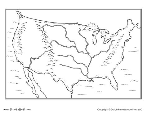 Blank Usa Map